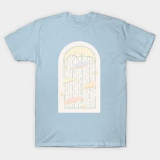 Rainy Night Sky Art Nouveau T-Shirt